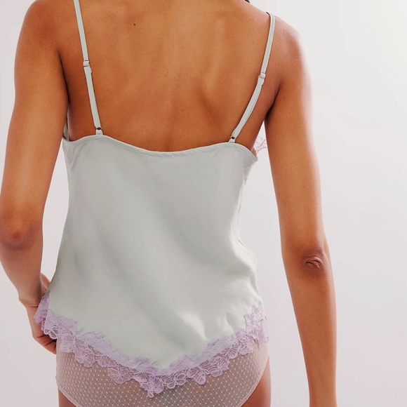 NWOT Free People Sunset Lover Cami - SZ XS - Color : SEA MIST - Picture 2 of 8